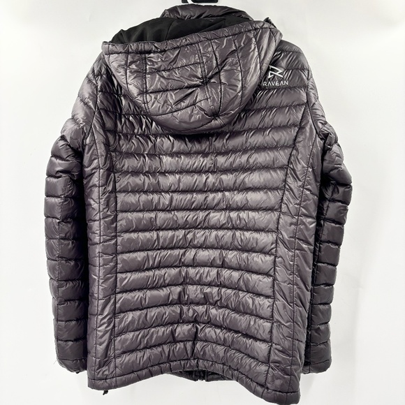 Ravean 100% Down Heated Jacket Detachable Hood Size Small - Picture 13 of 13